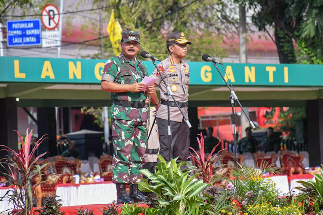 Panglima TNI Pimpin Apel Pengamanan Natal dan Tahun Baru