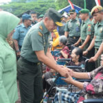 Ketua Persit I/BB Hadiri Baksos dan Bakes di Hari Juang TNI AD Tahun 2019