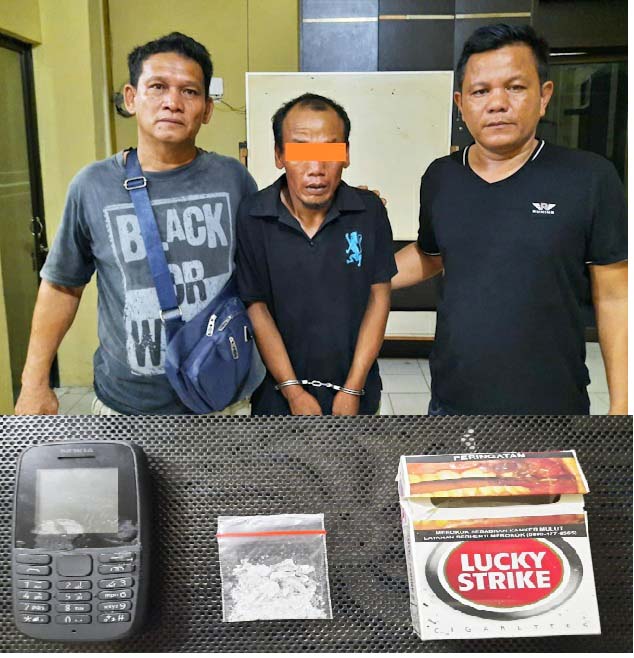 Diduga Warung Transaksi Narkoba, Satu Tersangka Diringkus ke Mapolres Tanjungbalai
