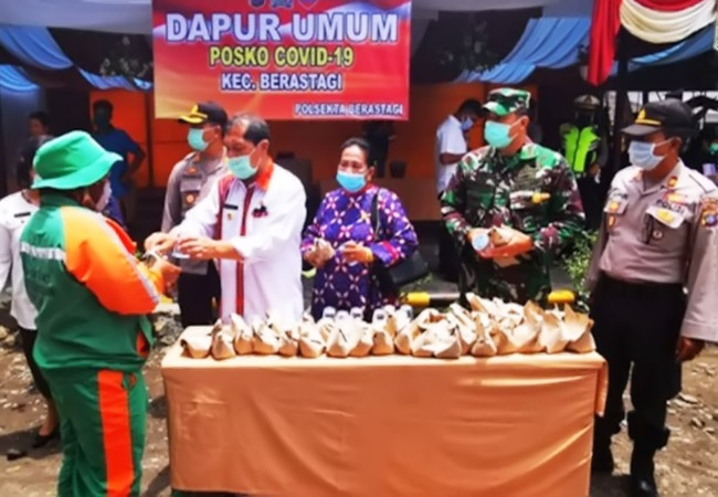 Pemkab Karo Apresiasi Polres Dirikan Dapur Umum