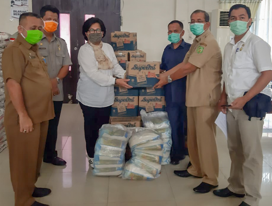 KPN Pemko Medan Salurkan Bantuan 1 Ton Beras Dan 100 Kotak Mie Instan