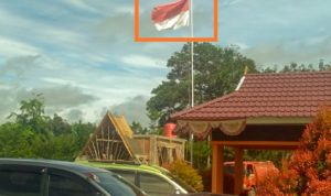 Gawat, Kantor BPBD Kibarkan Bendera Sobek, Bupati Rohul Diminta Bertindak