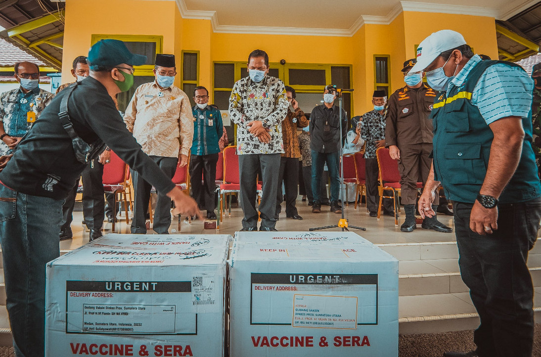 3.120 Vaksin Covid-19 Sinovac Tiba di Padangsidimpuan