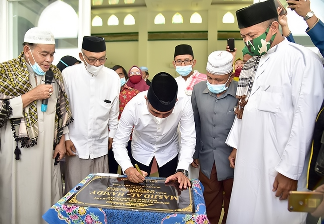 Resmikan Masjid Al Hamdy Datuk Kabu, Edy Rahmayadi: Masjid Bukan Tempat Bersembunyi