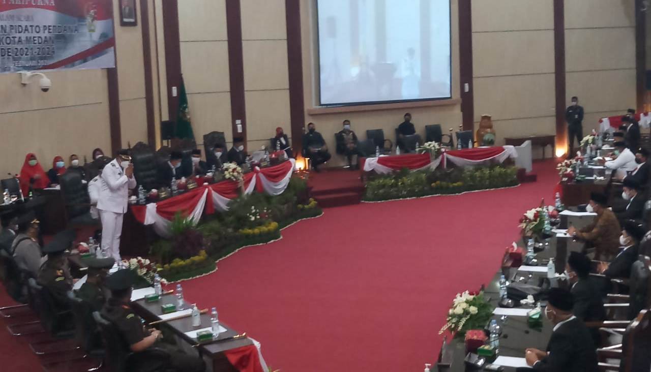 Pidato Perdana di DPRD Medan, Walikota Bobby Nasution : Hilangkan Ego Sentris