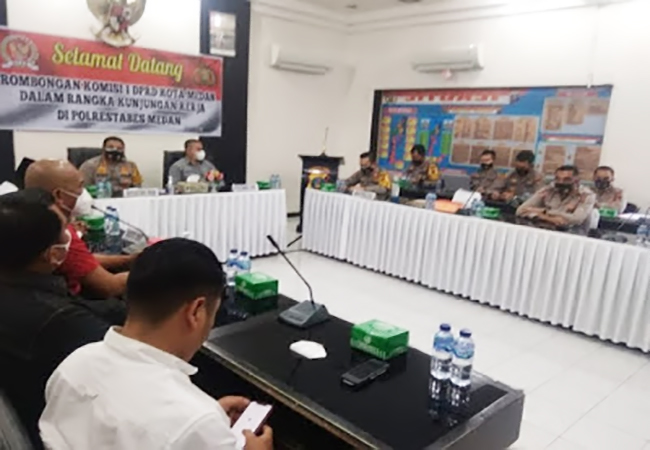 Komisi I DPRD Medan Kunker ke Polrestabes Medan