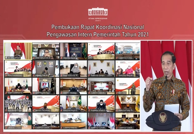 Rakor BPKP dan Pengawas Internal, Ini Tiga Arahan Presiden Jokowi