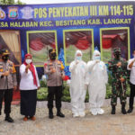 Kapolda Sumut Cek Pos Pam Penyekatan III Jalinsum Aceh-Sumut