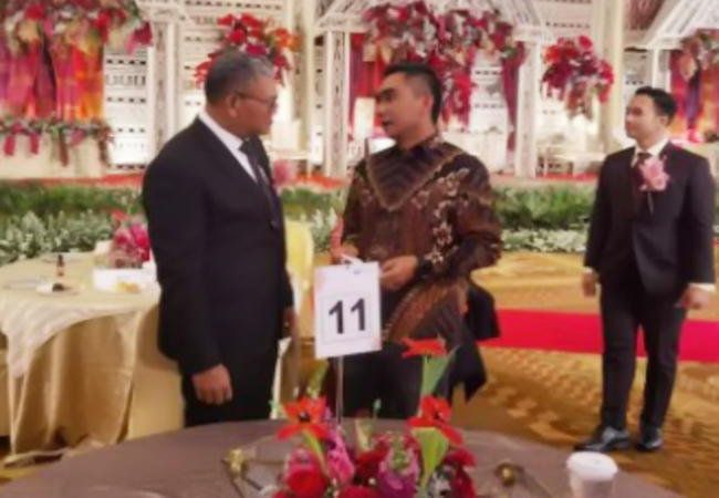 Wakil Bupati Karo Hadiri Pernikahan Putri Mantan Kapoldasu