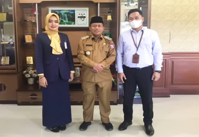 Plt Wali Kota Terima Kunjungan Silaturahmi PT. Bank Mandiri Tanjungbalai