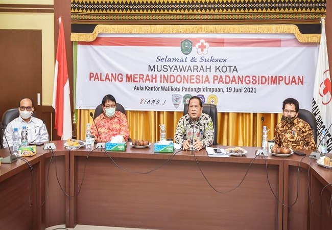 Wali Kota Padangsidimpuan Buka Musyawarah PMI