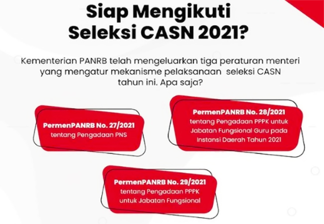 Berikut Pedoman Pengadaan CASN Tahun 2021