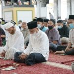 Bupati Asahan Sholat Idul Fitri 1442 H di Masjid Agung H. Achmad Bakrie