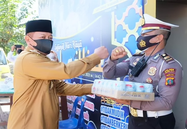 Plt Wali Kota Tanjungbalai Lakukan Pengecekan Pos PAM Penyekatan Idul Adha
