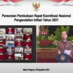 Buka Rakornas Pengendalian Inflasi 2021, Presiden Jokowi Ajak Bersyukur