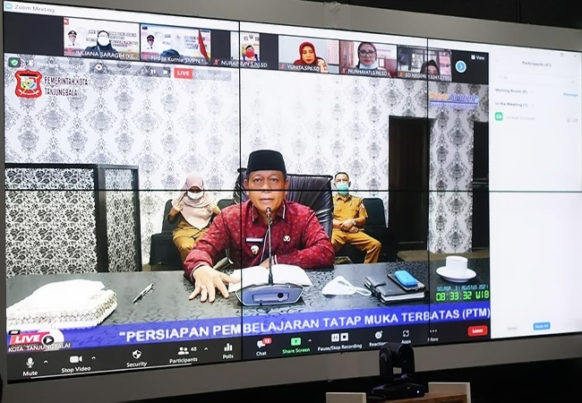 Pemkot Tanjungbalai Gelar Rapat Seluruh Kepala Sekolah Terkait PTM