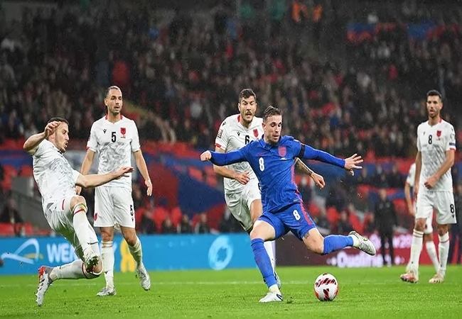 Hasil Kualifikasi Piala Dunia 2022, Tiga Singa Bantai Albania