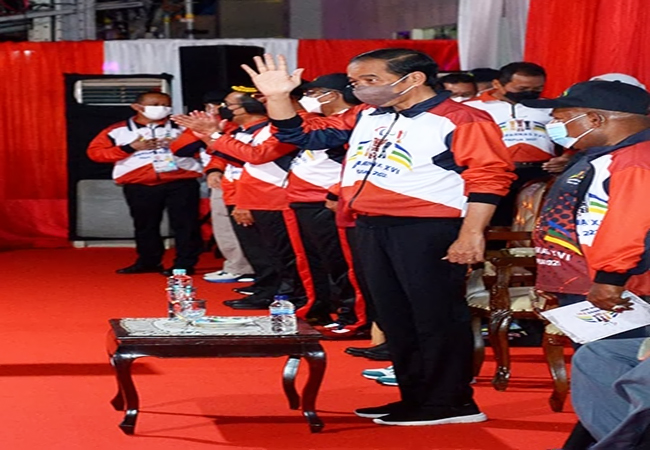 Presiden Jokowi Resmi Tutup Peparnas XVI Papua