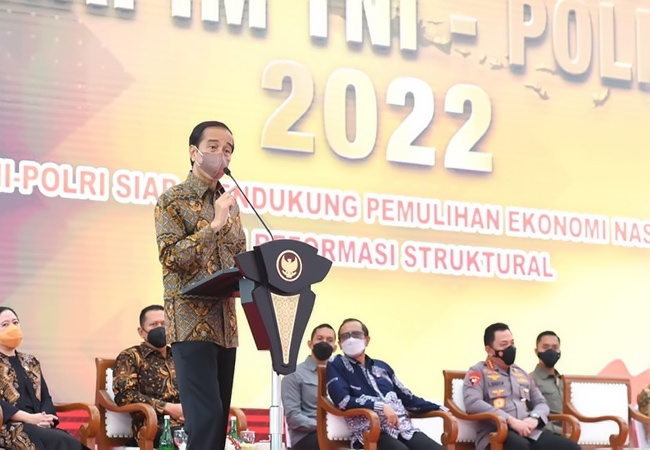 Hadiri Rapim TNI-Polri 2022, Presiden Minta TNI-Polri Jadi Contoh