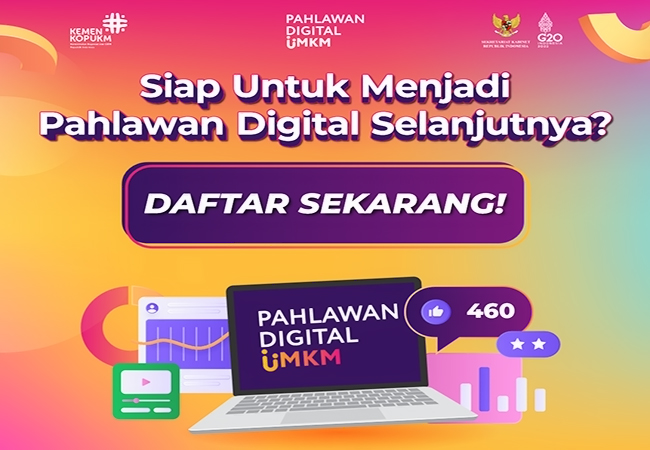 Pendaftaran Pahlawan Digital UMKM 2022 Resmi Dibuka