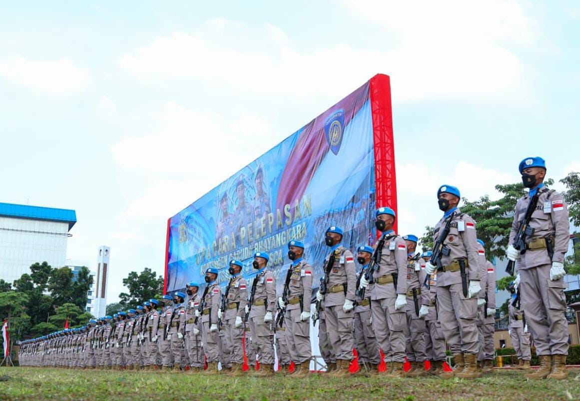 Kapolri Lepas 140 Personel Pasukan Perdamaian PBB