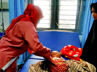 Gerak Cepat, Bupati Dolly Pasaribu Bantu Bayi Penderita Hidrosefalus ke Rumah Sakit
