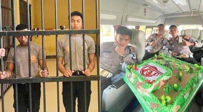 Viral Jilat Kue Ultah TNI, 2 Polisi Ditahan hingga Kapolda Minta Maaf