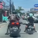 Viral di Medsos, Oknum TNI Tendang Motor Ibu Bonceng Anaknya Ditangkap