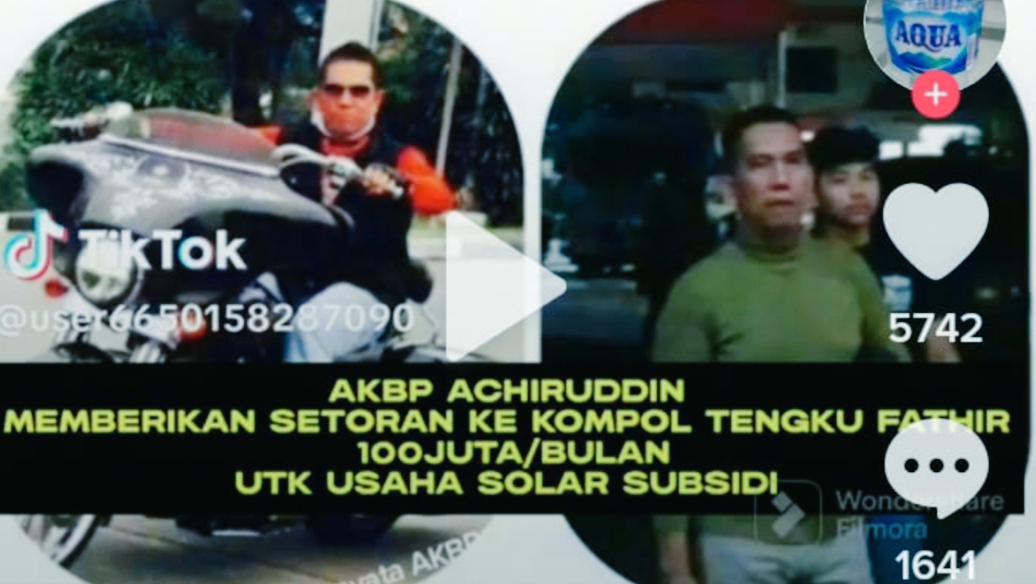 Viral di Tiktok, Sebut Kasatreskrim Medan Terima Rp 100 Juta dari AKBP Achiruddin, Netizen: Kok ke Kompol?