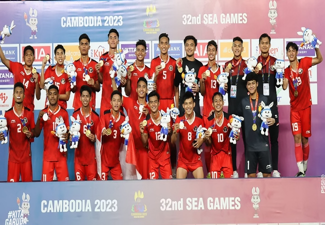 Timnas Sepak Bola Indonesia Raih Medali Emas di SEA Games 2023