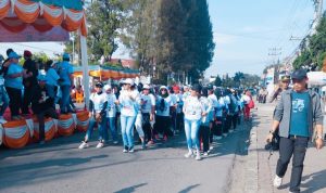 Aksi Dukung Prabowo-Gibran di Karo, Diwarnai dengan Antusias Warga Ikut Jalan Santai dan Senam "Gemoy"