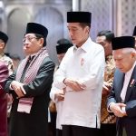 Presiden Jokowi Tunaikan Salat Idulfitri 1445 Hijriah di Masjid Istiqlal
